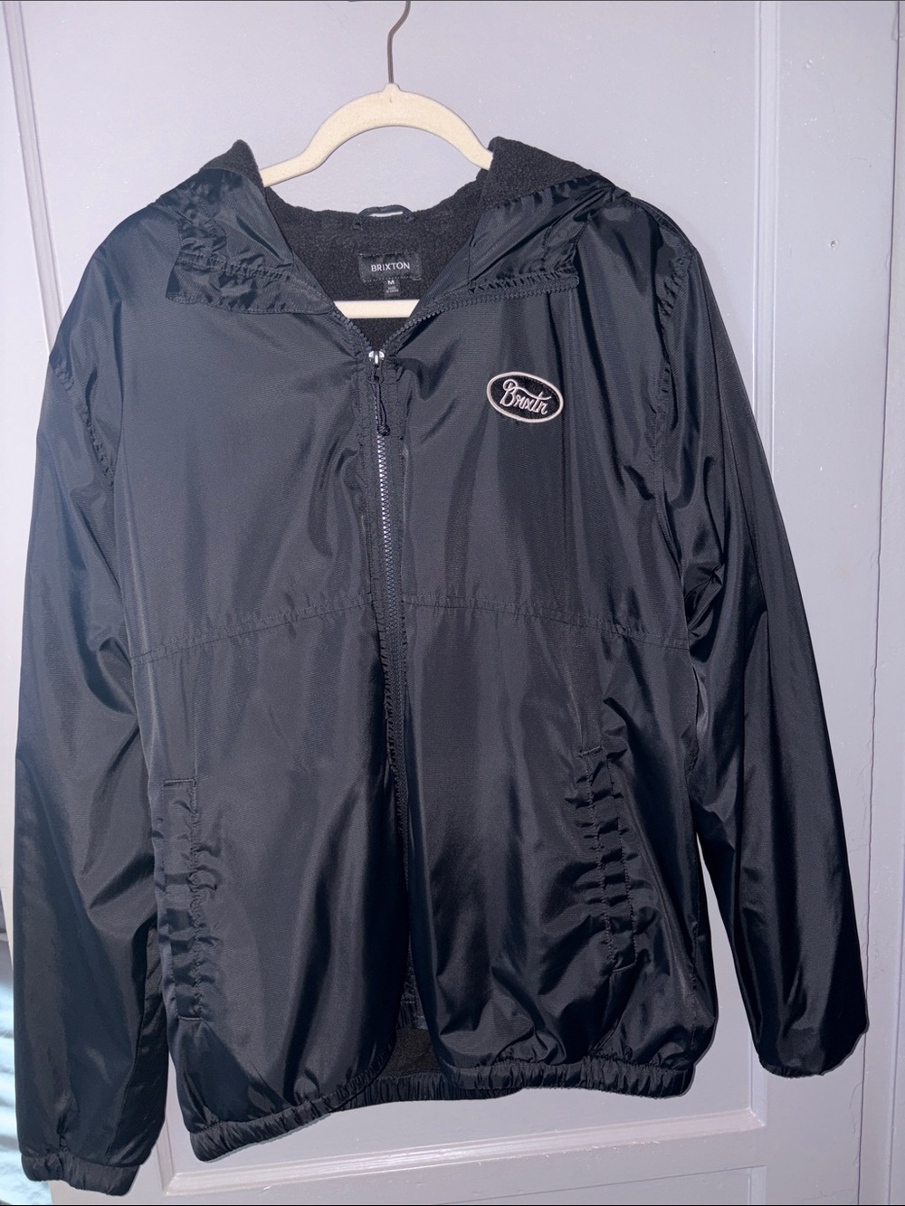 Brixton Kids Black Hooded Rain Jacket